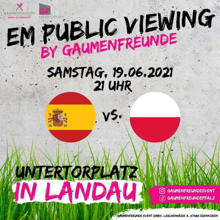 EM Public Viewing: 21.06.2021 / 18:00 Uhr / Nordmazedonien ...