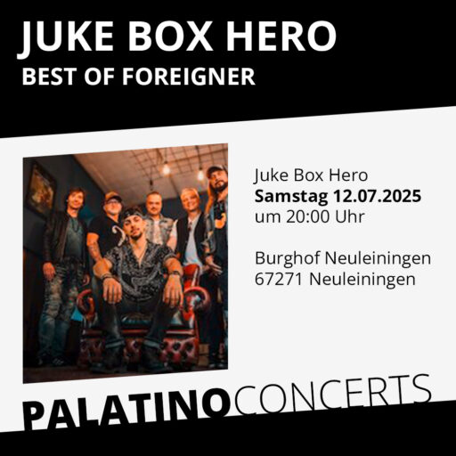 Juke Box Hero - Best of Foreigner- Sa 12.07.2025