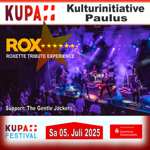 Rox! Roxette Tribute – Support: THE GENTLE JACKETS – KUPA-Festival Pirmasens – Sa 05.07.2025