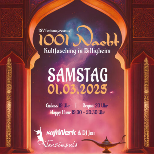 Kultfasching Billigheim - saftwerk & DJ Jen - Sa 01.03.2025