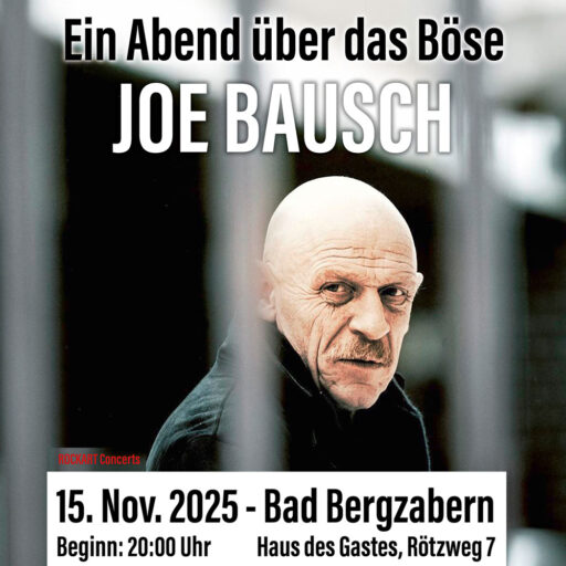 Joe Bausch - Ein Abend über das Böse – Bad Bergzabern – Sa 15.11.2025