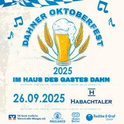 4. Dahner Oktoberfest mit den Habachtalern - Fr 26.09.2025