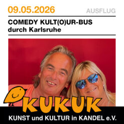 Comedy Kult(o)ur-Bus durch Karlsruhe – Sa 09.05.2026