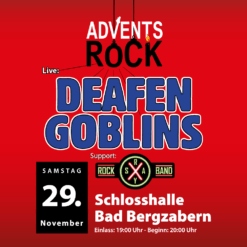 Advents Rock mit DEAFEN GOBLINS und X-RAYS Rockband – Bad Bergzabern – Sa 29.11.2025