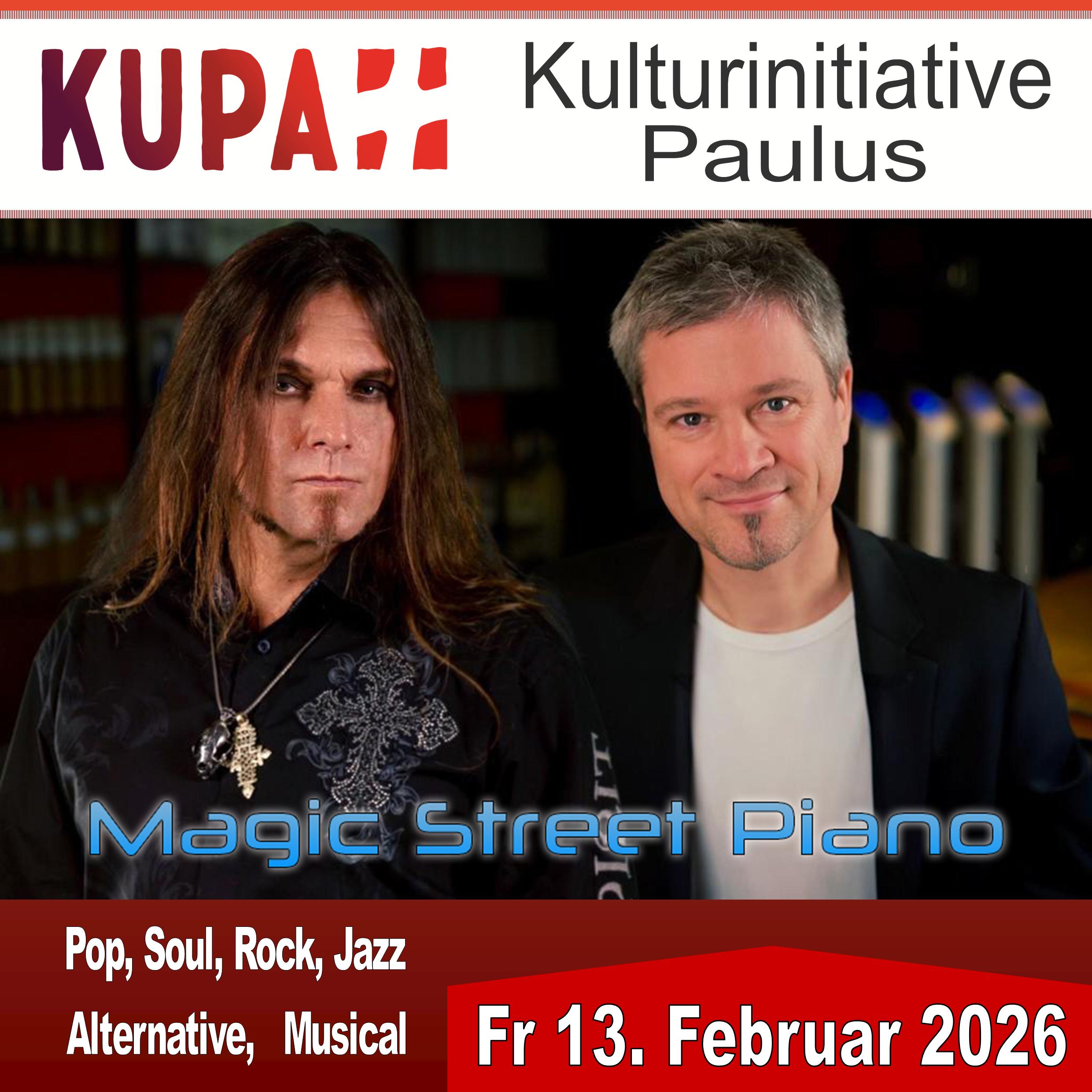 Magic Street Piano – Pauluskirche Pirmasens – Fr 13.02.2026