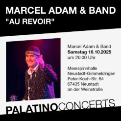 Marcel Adam & Band – "Au Revoir" – Neustadt Gimmeldingen - Sa 18.10.2025