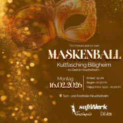 Kultfasching Billigheim – Maskenball – Heuchelheim – Mo 16.02.2026