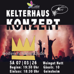 Kelterhauskonzert mit Woifeschdkänisch – Geinsheim – Sa 07.03.2026