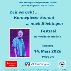Gerd Kannegieser – Böchingen – Sa 14.03.2026