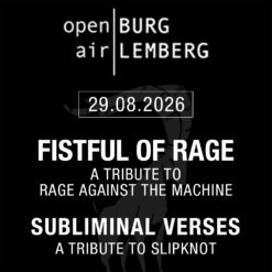fistful of rage und Subliminal Verses – Burg Lemberg – Sa 29.08.2026