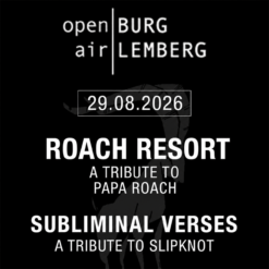 Roach Resort und Subliminal Verses – Burg Lemberg – Sa 29.08.2026
