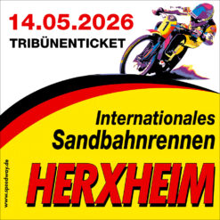 Tribünenticket - 127. Internationales Sandbahnrennen Herxheim - Do 14.05.2026