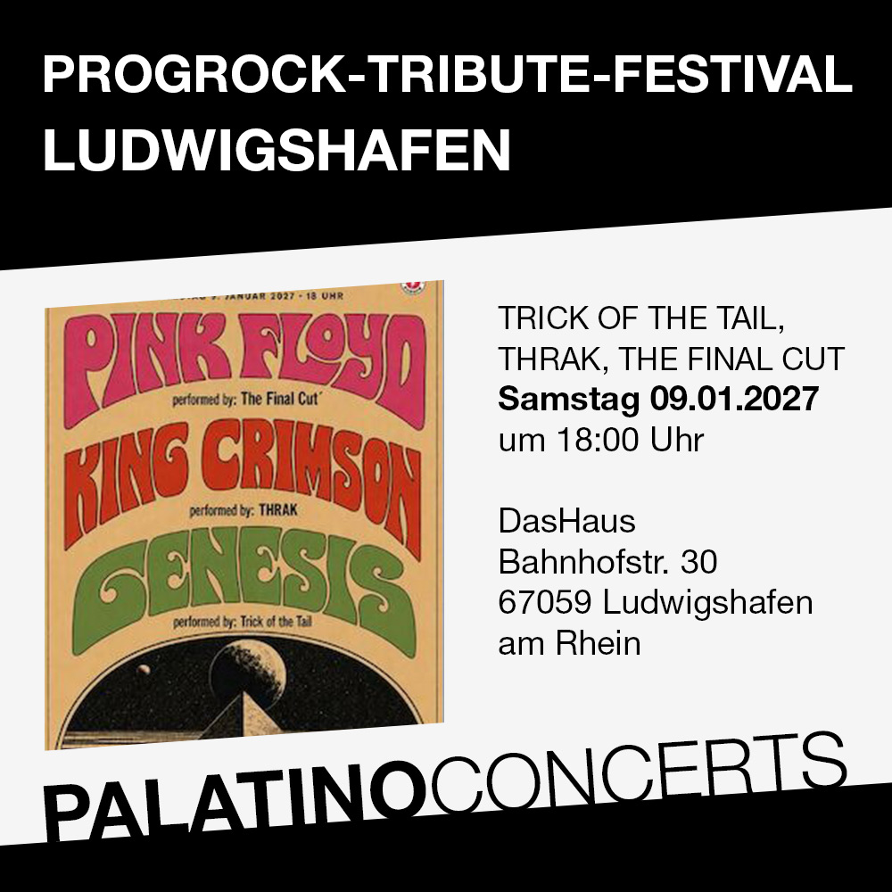 PROGROCK-Tribute-Festival Ludwigshafen – Sa 09.01.2027