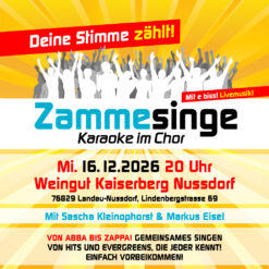 Zammesinge – Landau-Nussdorf – Mi 16.12.2026