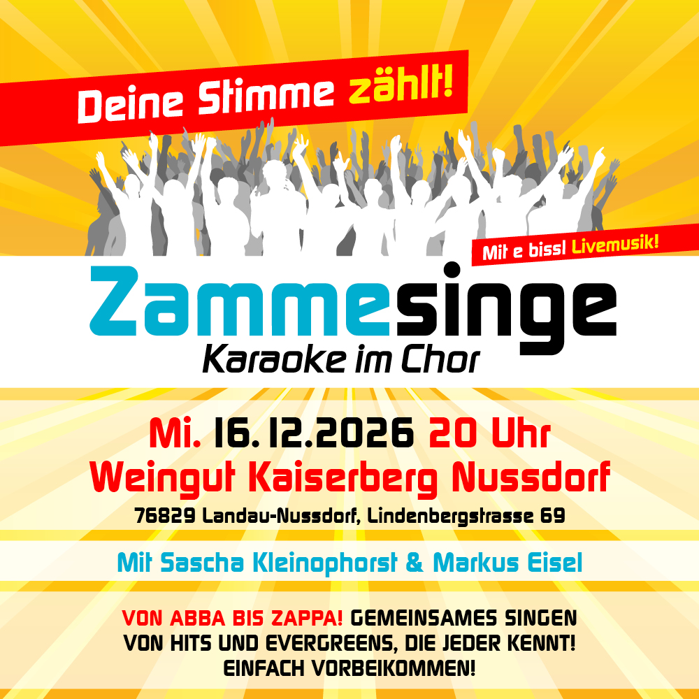 Zammesinge – Landau-Nussdorf – Mi 16.12.2026