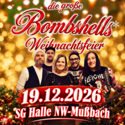 Die große BOMBSHELLS Weihnachtsfeier – Neustadt-Mußbach – Sa 19.12.2026